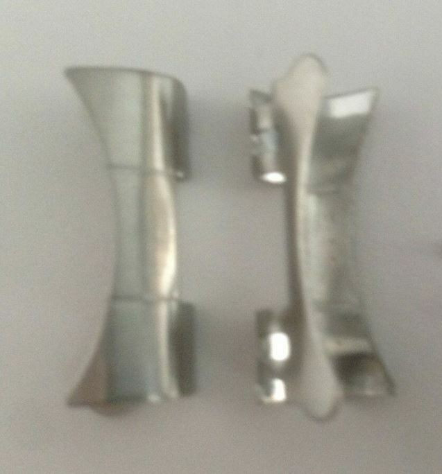 2 * 19mm hollow end links curved end fits most watch heads NO spring bars