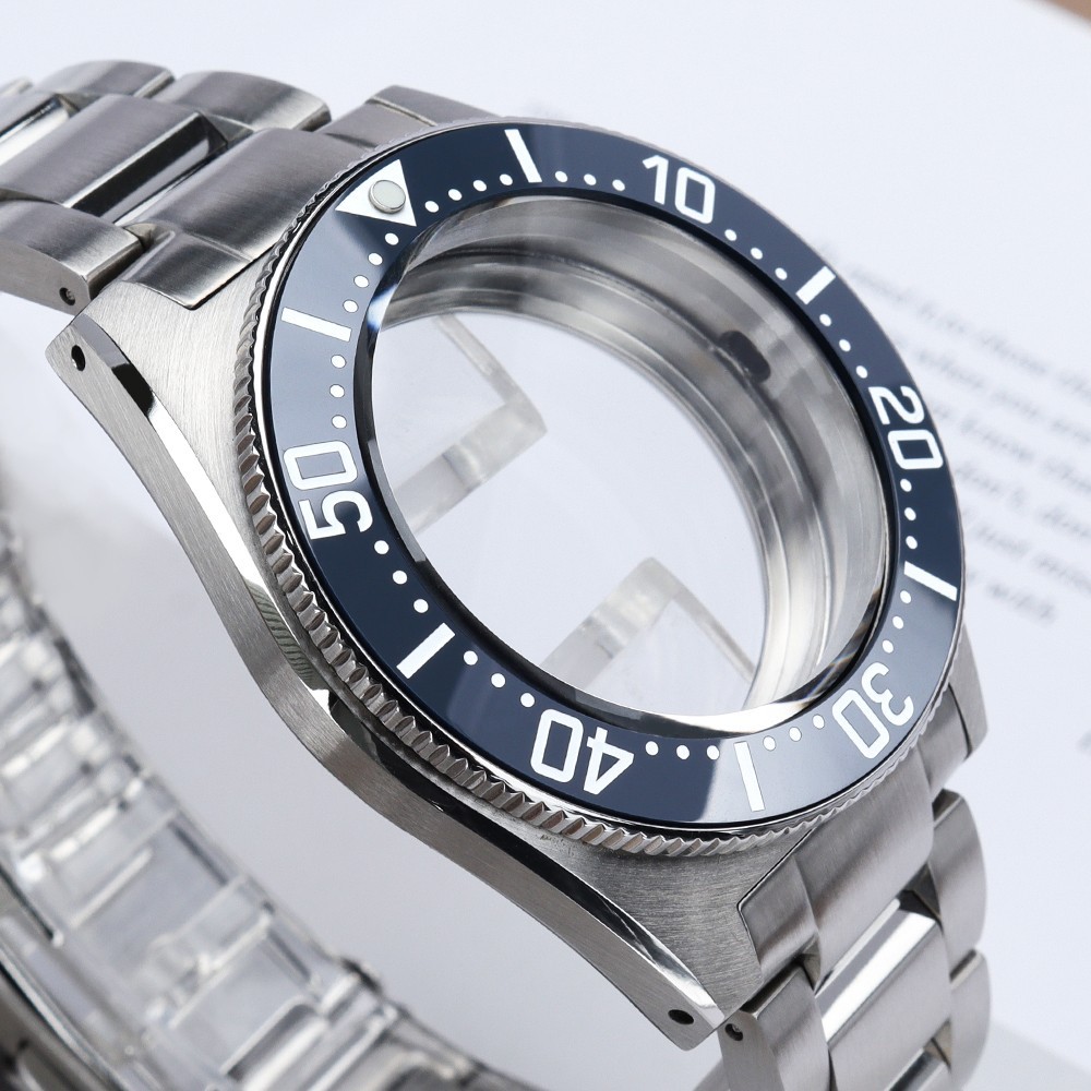 62MAS Style Sapphire 40.5mm Diver Watch Case Bracelet For SII NH35 NH36 Movement