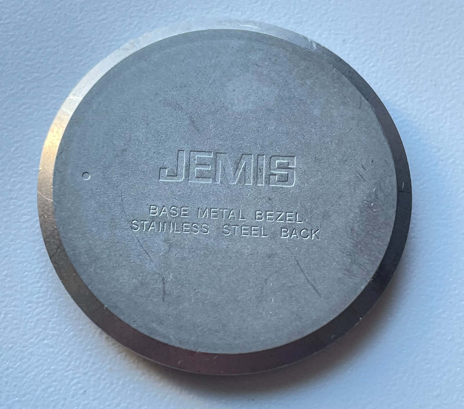 Vintage Jemis Watch Case By Seiko Men 35.8mm Silver Tone Stainless Steel Back