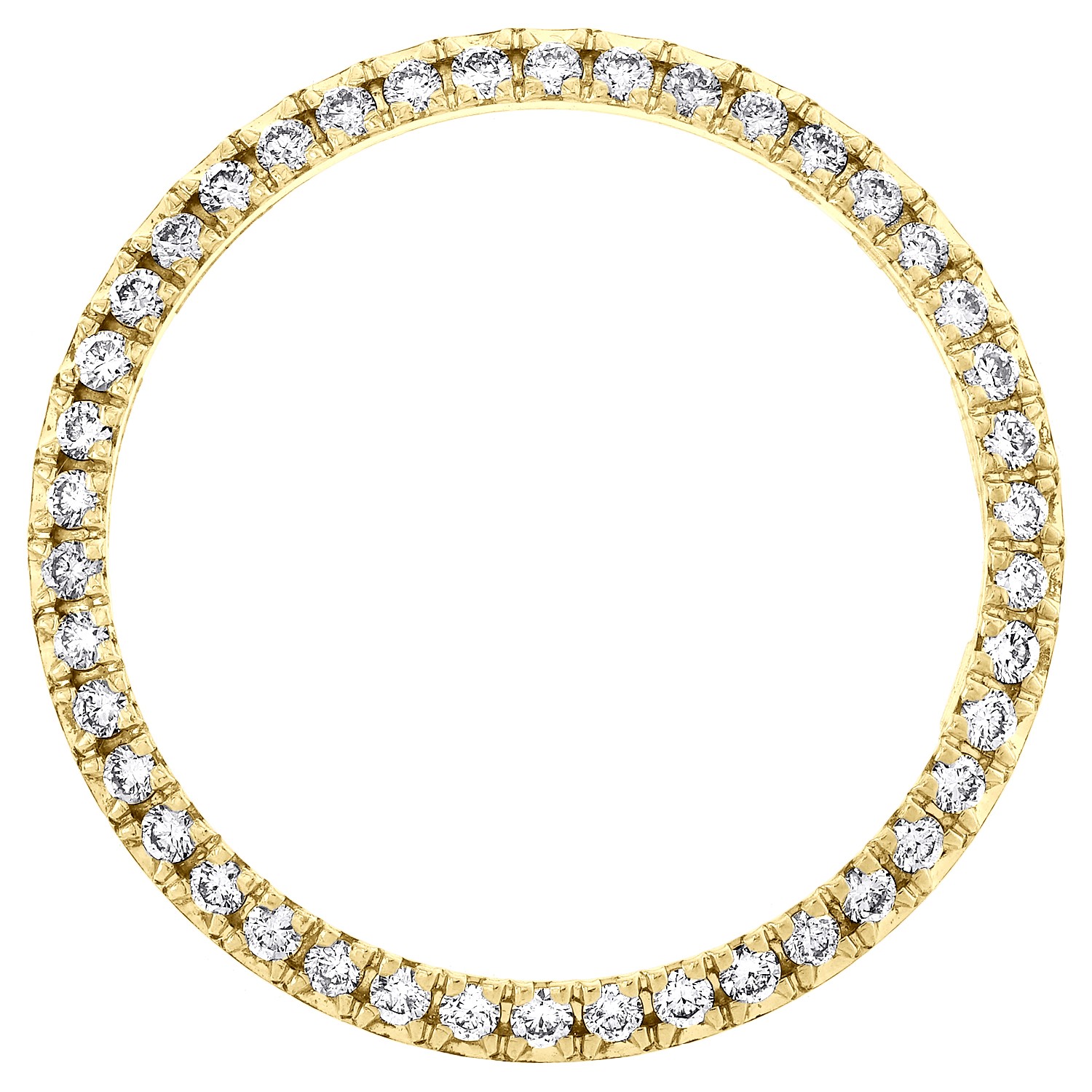 Custom U-Cut Bead Set Diamond Bezel For Rolex DateJust Midsize 31mm 0.91 CT