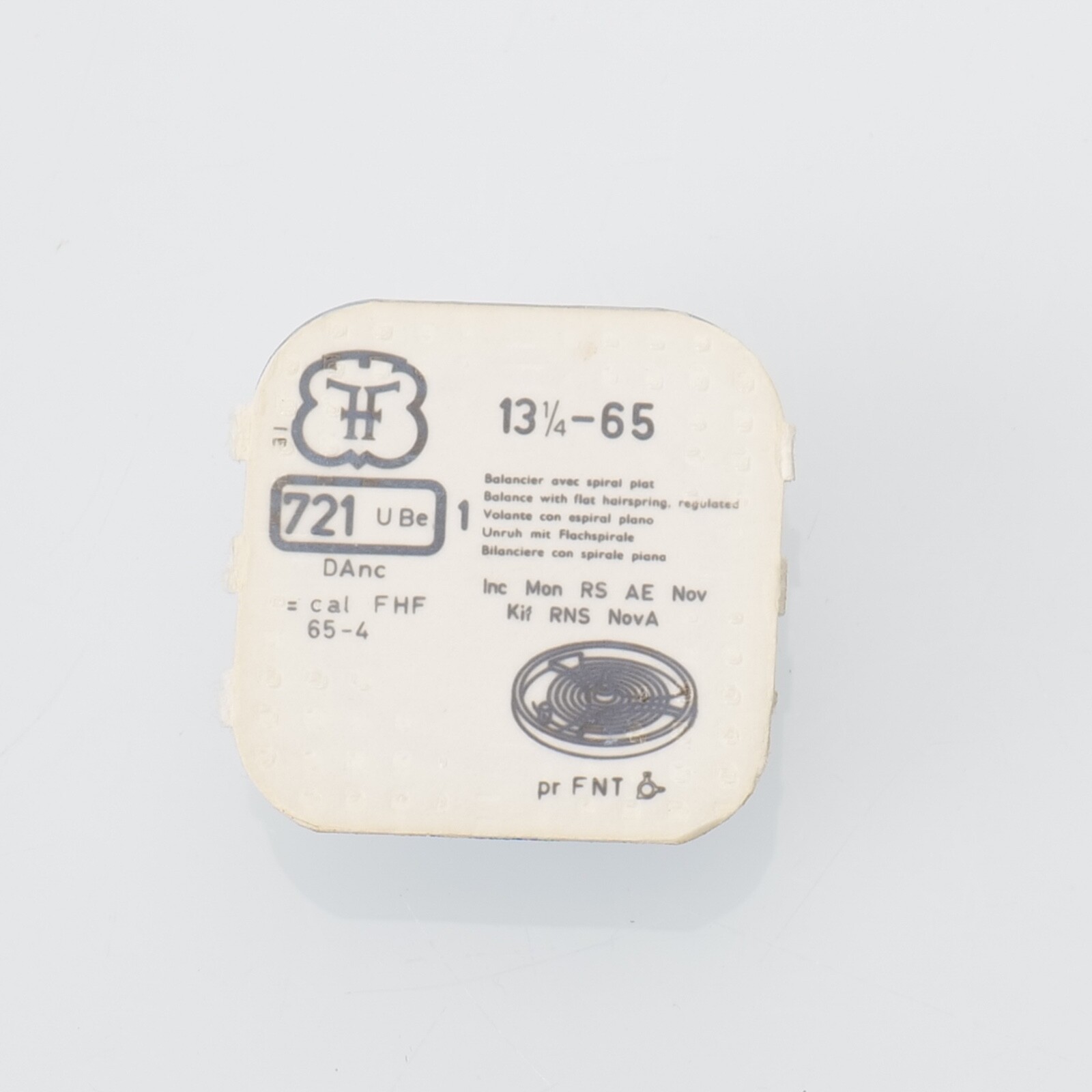FONT 65, 65-4 Balance Complete Watch Part Bestfit 721/998 New Old Stock