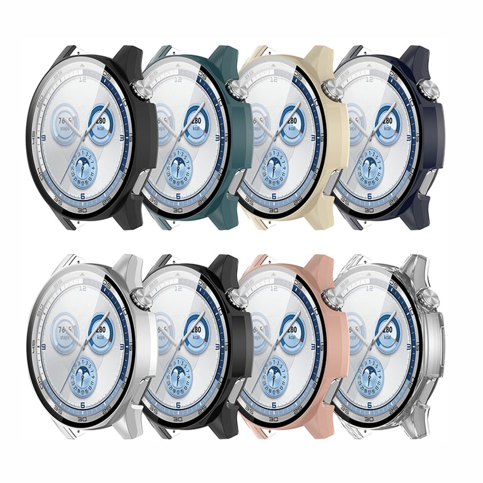 Watch Case Tempered Film Case Film Protective Case for HUAWEI Watch GT5 46MM