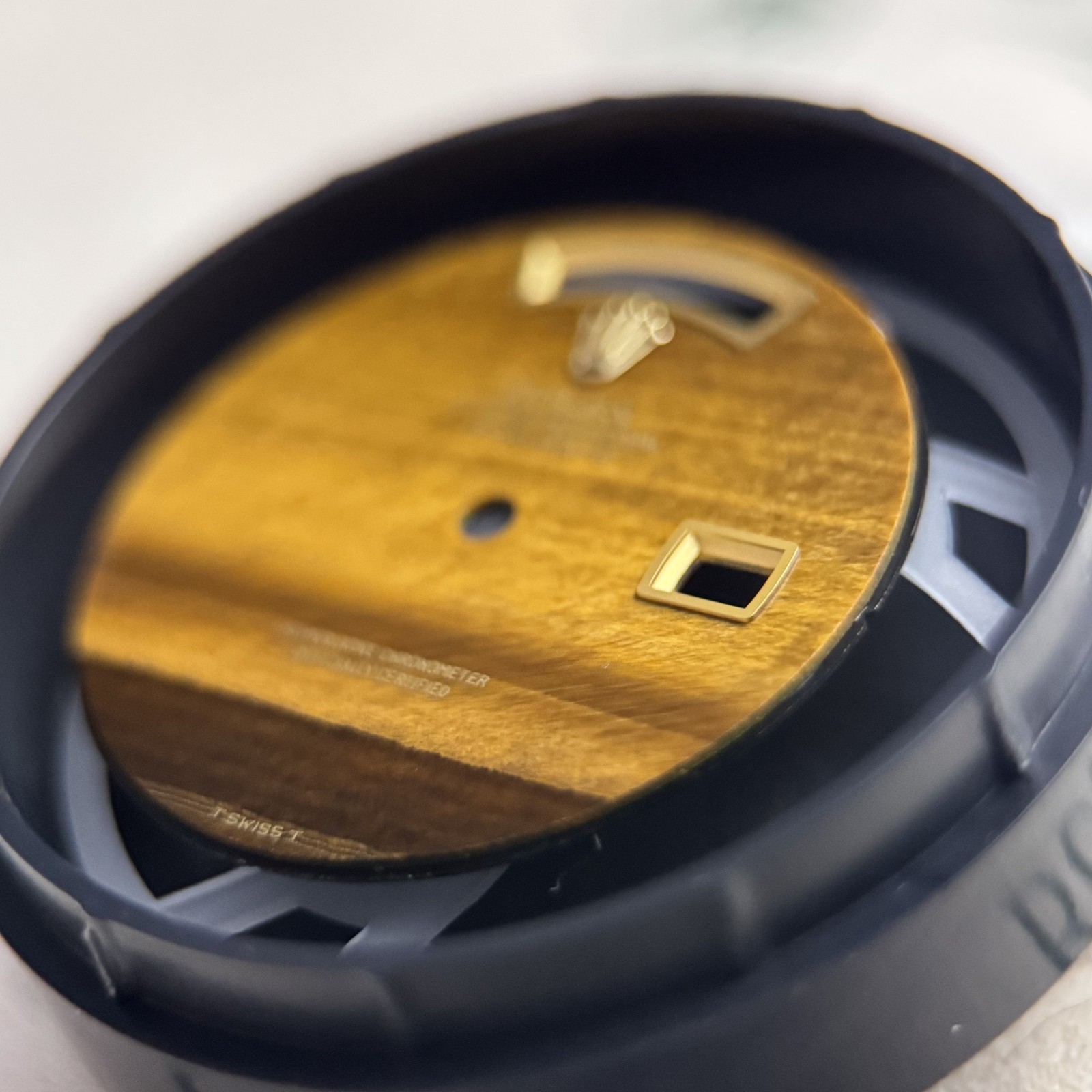 Quickset President Custom Yellow YG Tiger Eye Dial For Rolex 18038 18238 118238