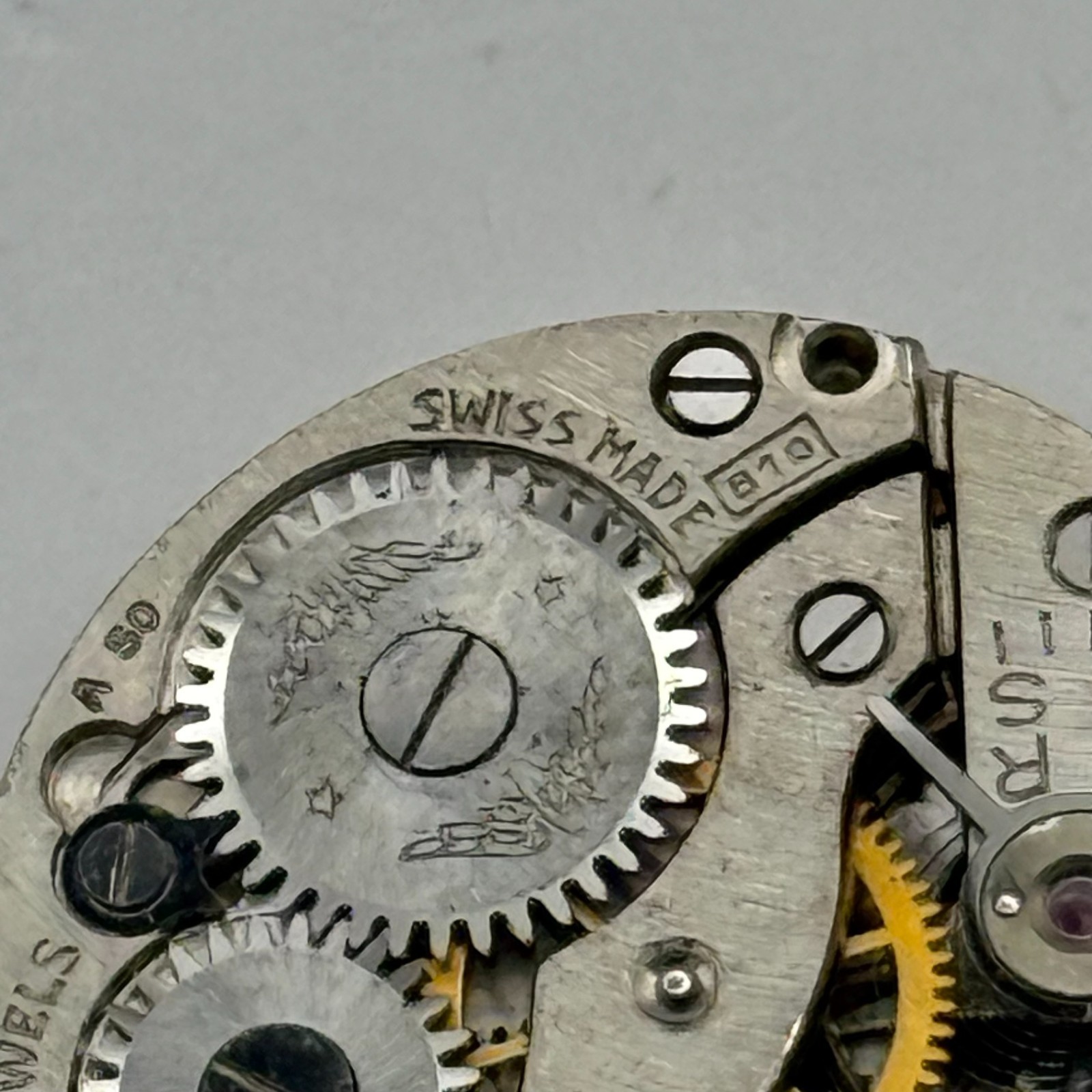 Rotary 810 Watch Movement 15 Jewels Swiss Manual Wind Parts Repair 19.3mm