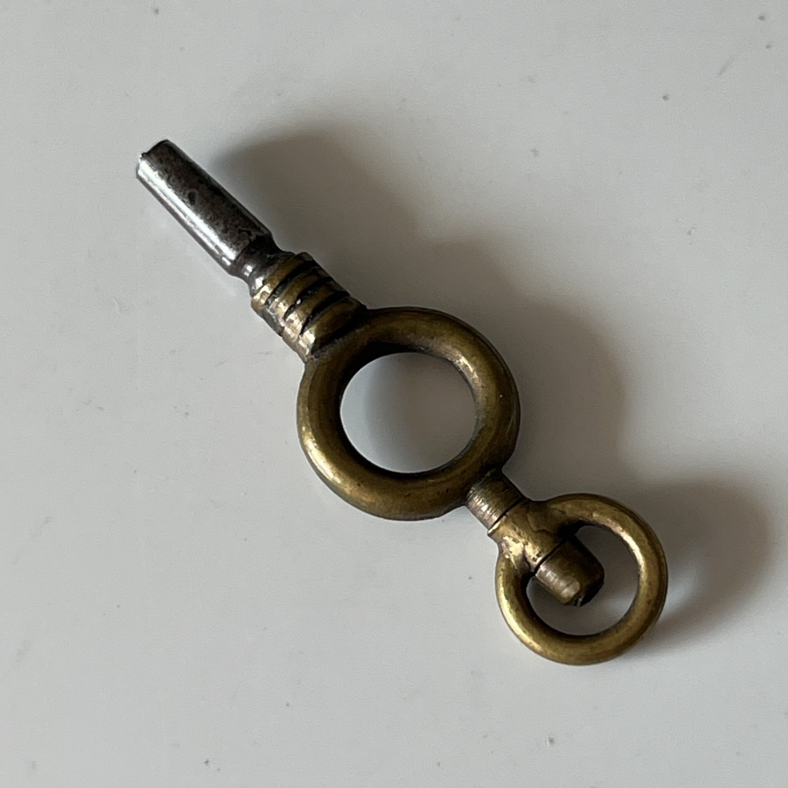 Antique Brass Wind Up Pocket Watch Key Collectable Timepiece Tool.