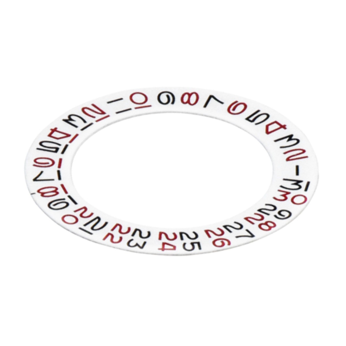 DATE DISC ROULETTE OVERLAY 6 & 9 FOR ETA 2836 2824 DG MIYOTA ROLEX 3135 BLACK/RE