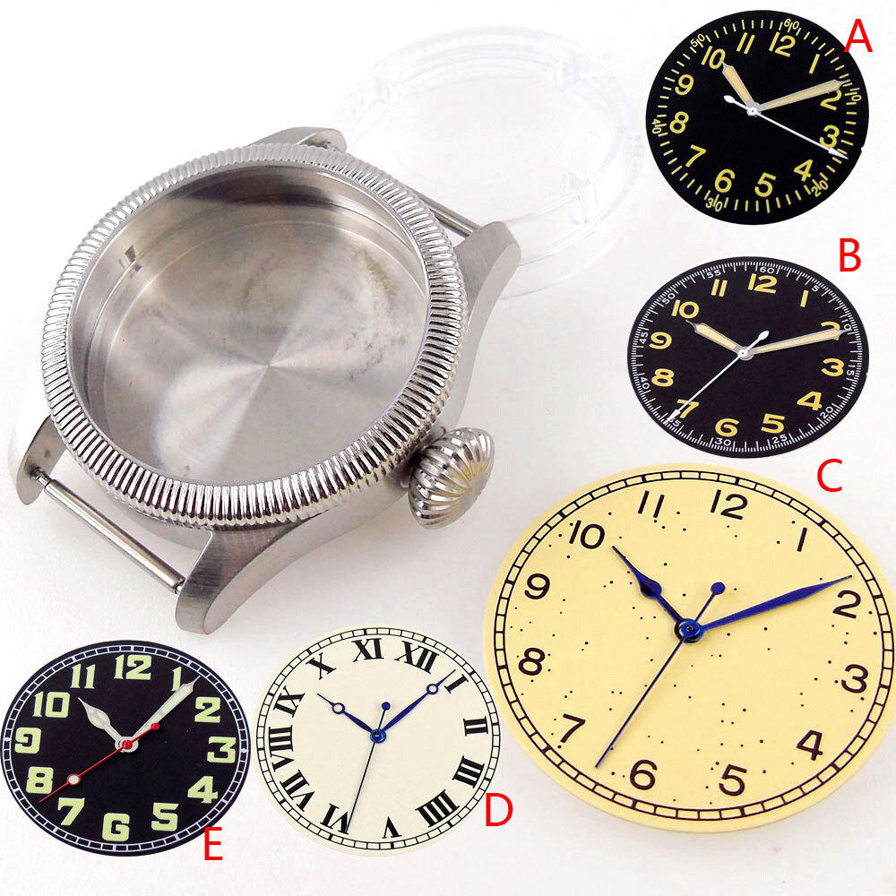 Fit NH35 NH36 NH34 ETA2824 39MM Men Watch Coin Edge Bezel Case Dial Hand Set