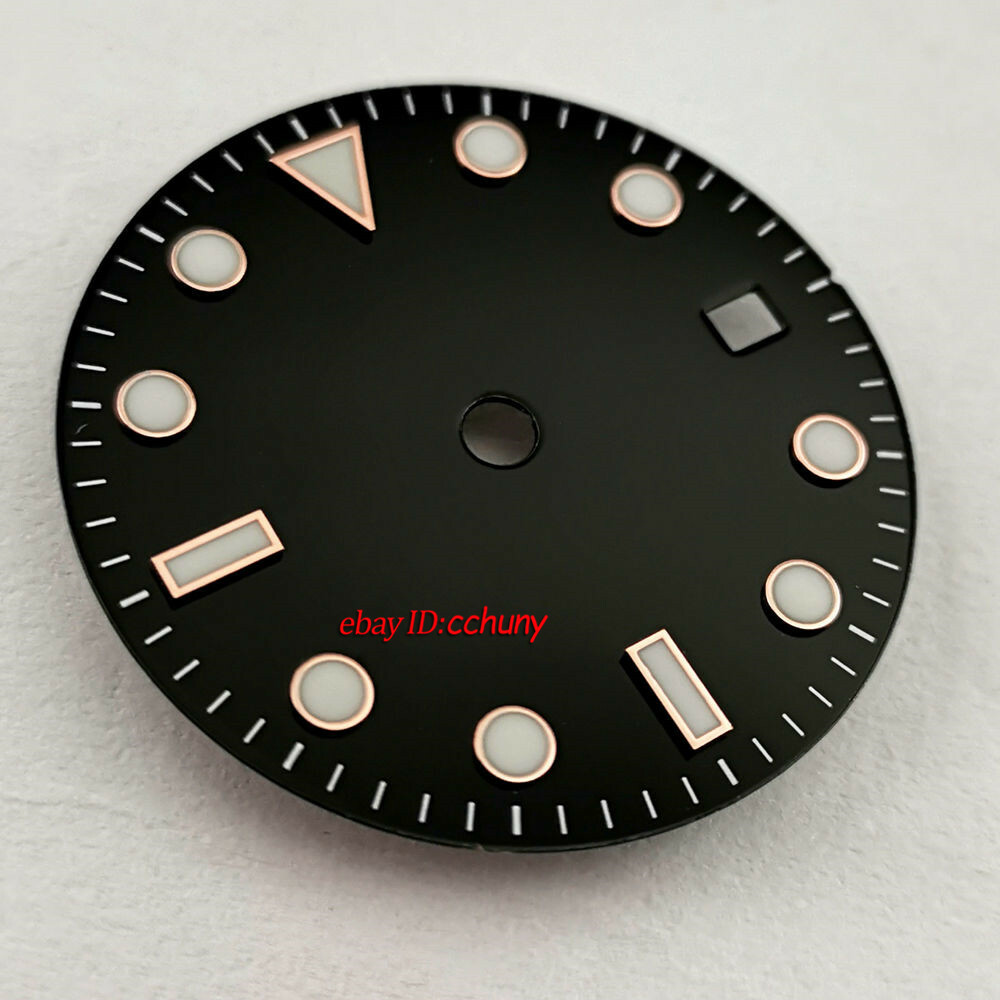 29mm sterile Black Dial fit ETA 2836 2824,DG2813/3804,Miyota 82Series P899