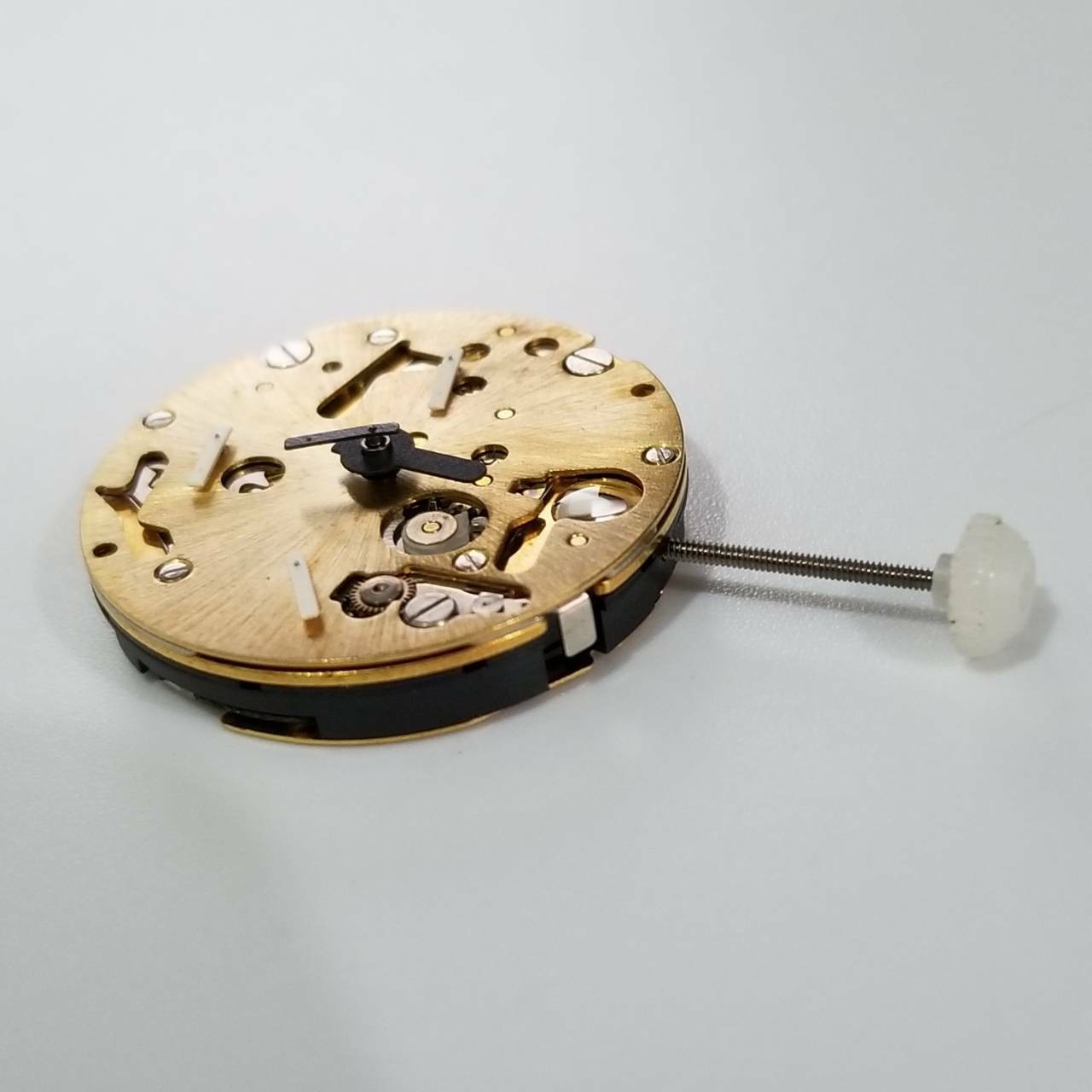 Date @3 Quartz Watch Movement With Stem&Battery Replacement Parts For ISA 9232