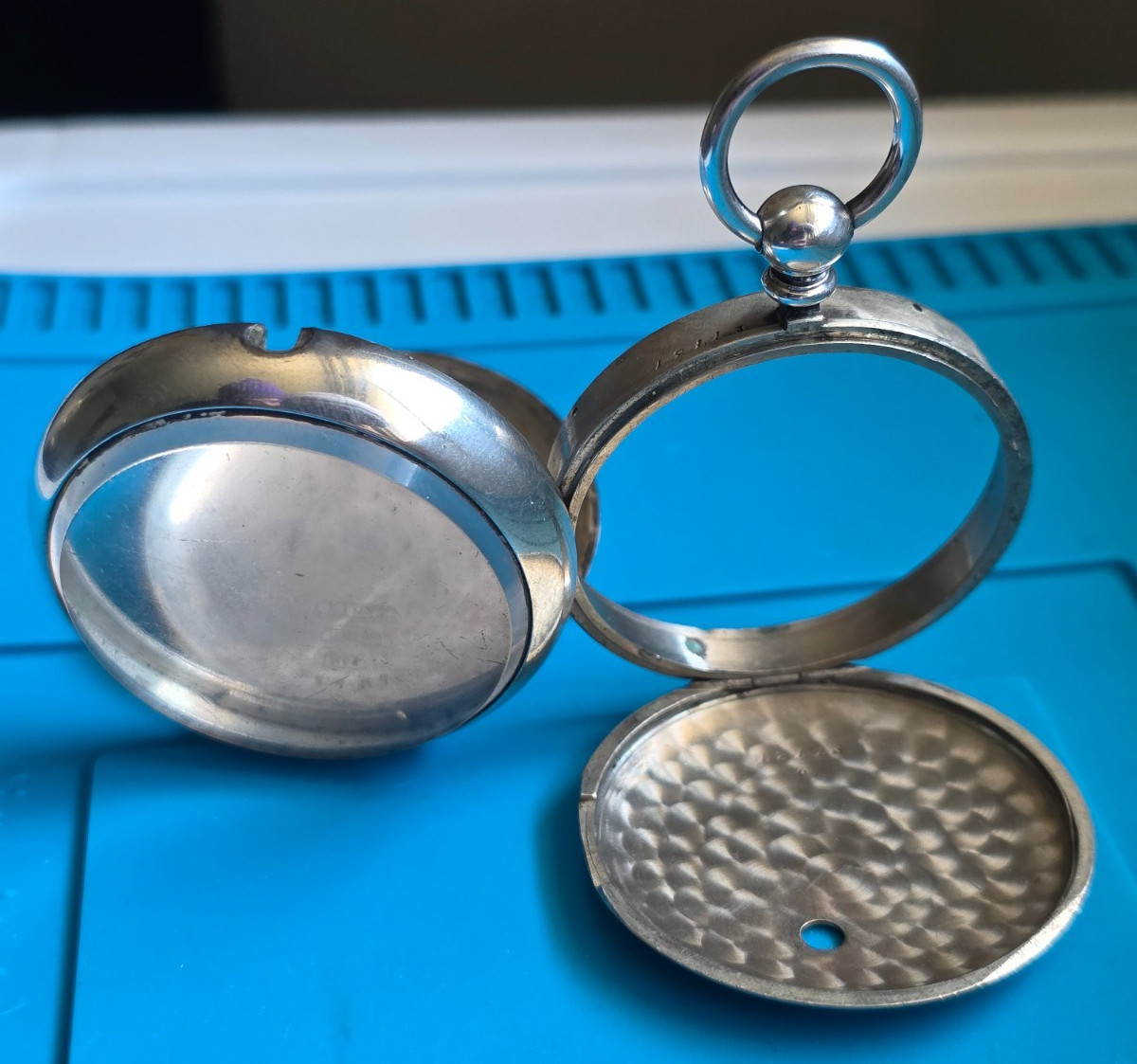 18 SIZE FAHYS KEY-WIND KEY-SET SWING OUT STYLE COIN SILVER POCKET WATCH CASE