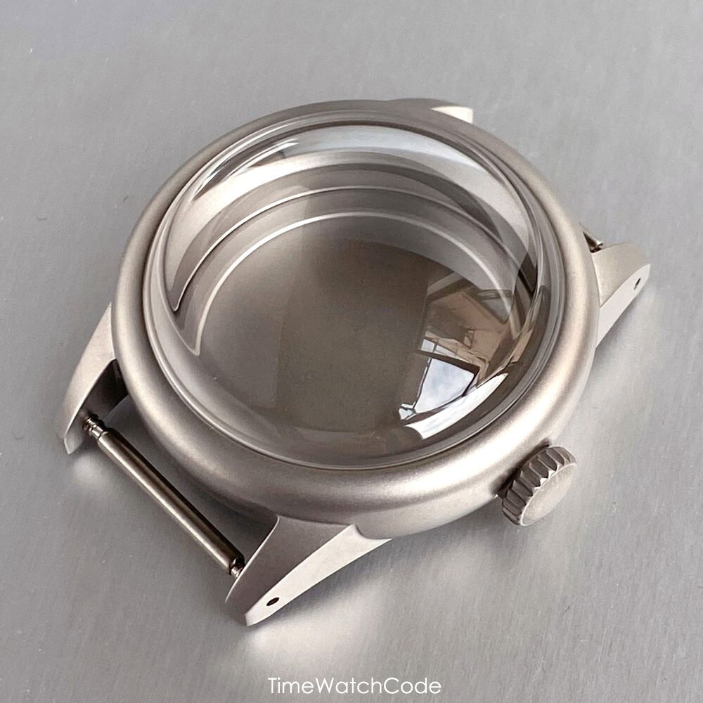 NH35 Watch Case 36mm 316L Steel Sandblast Case for NH36/38 4R35 Bubble Sapphire