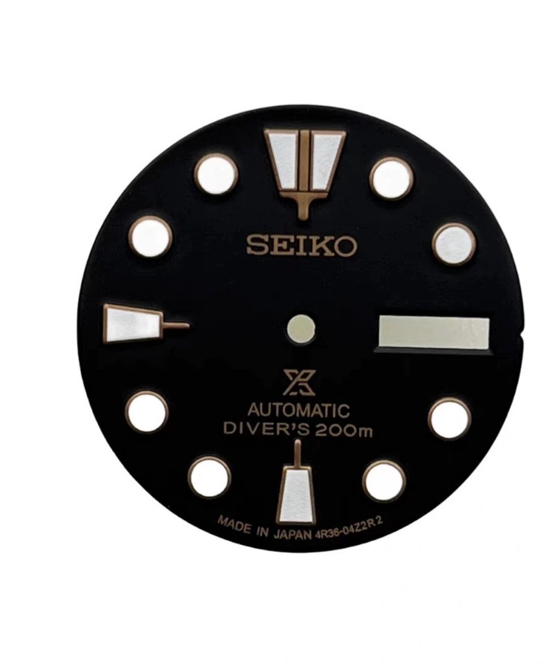 28.5mm Retro Watch Dial Green Luminous Double Calendar for Nh36 Nh35 Movement