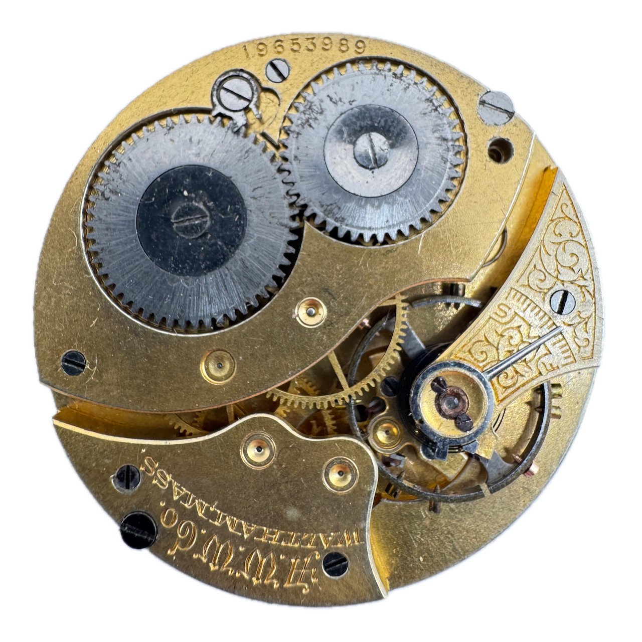 Antique 12s 1914 Waltham 7 Jewel Mechanical Pocket Watch Movement Equity USA