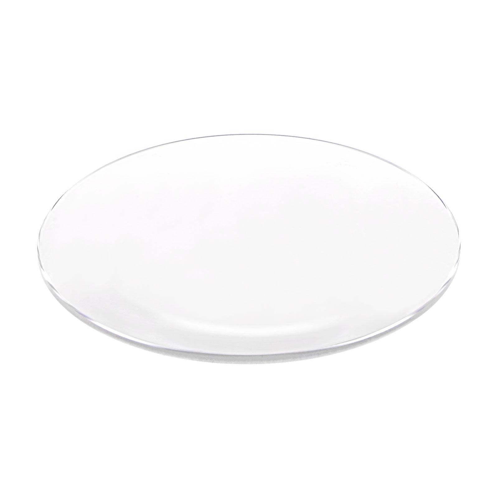 Glass Watch Single Lens Round 42mm Dia 1.3mm Edge Thickness, Transparent