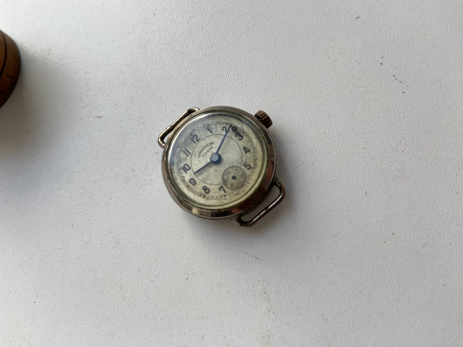 VINTAGE WOMEN WATCH CHRONOMETER SUISSE WWII MILITARY CAL AS 984 15 RUBIS RRR