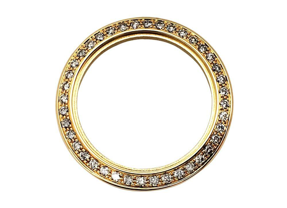 Replacement 18k Yellow Gold Diamond Bezel for Piaget Polo 22005 – New, Original