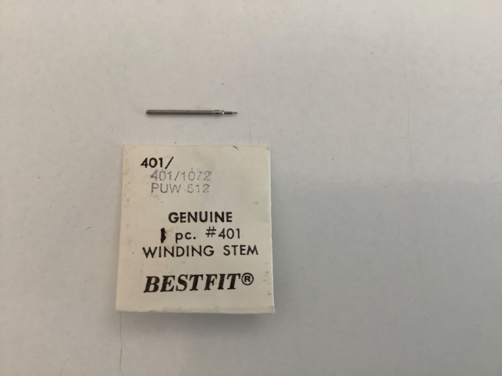 PUW 512 winding stem, NOS Watch part 401/1072 (1 piece)