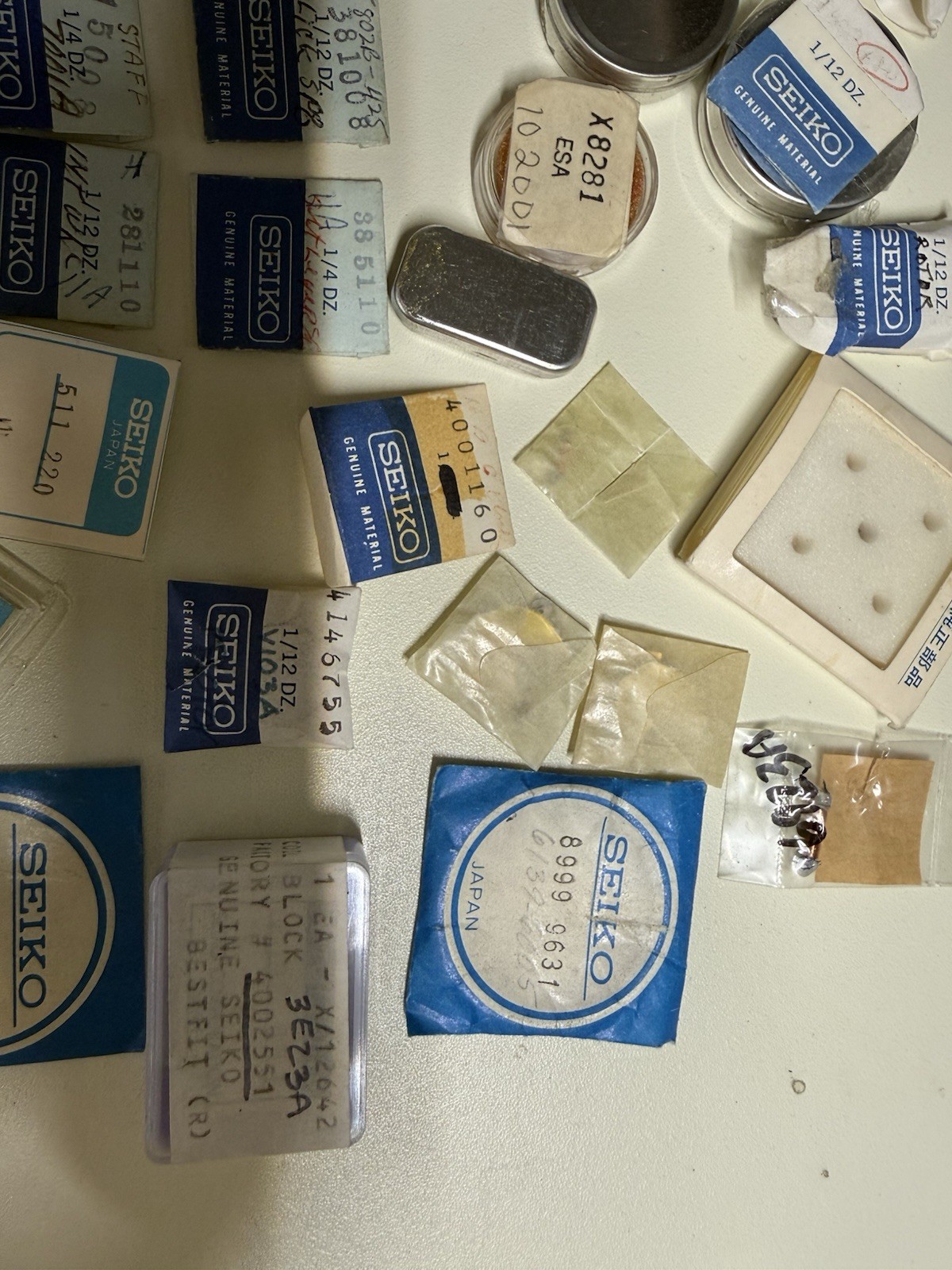 Seiko Watch Parts Lot Variety Watchmaker Repair Parts