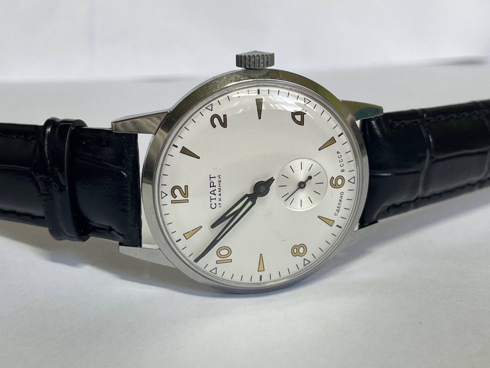 START WRISTWATCH 17 JEWELS Very rare vintage mechanism 3 kv 57 years