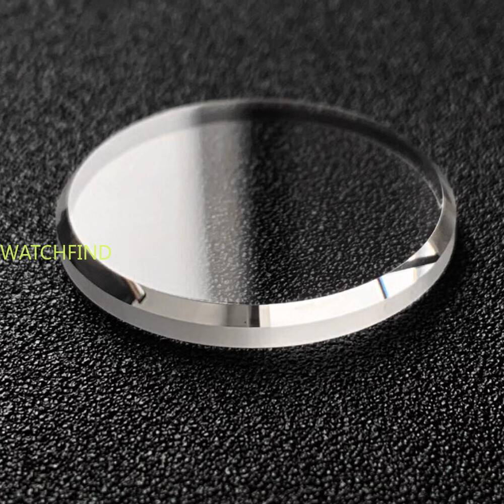 AR Blue/Red Sapphire Flat Watch Glass Big Chamfer Crystal fit SKX013 SKX015