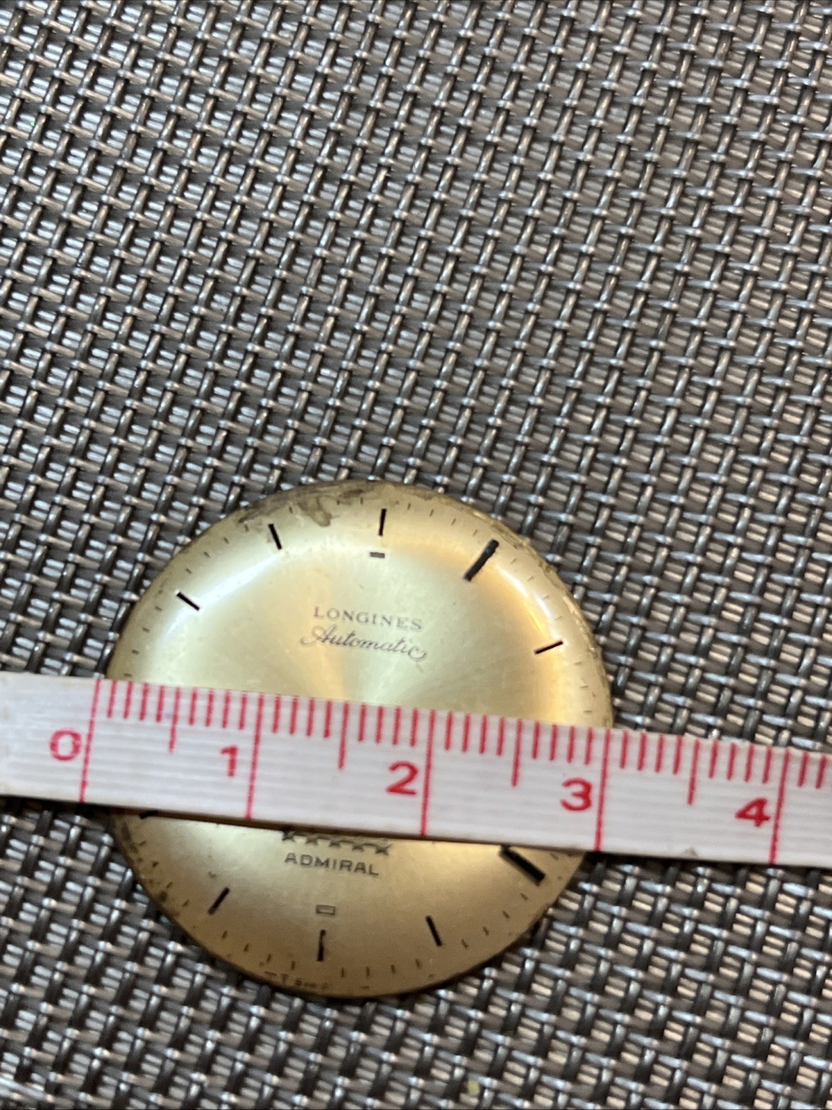 VTG Longines Admiral Automatic Watch Dial for Parts 1960 -1970