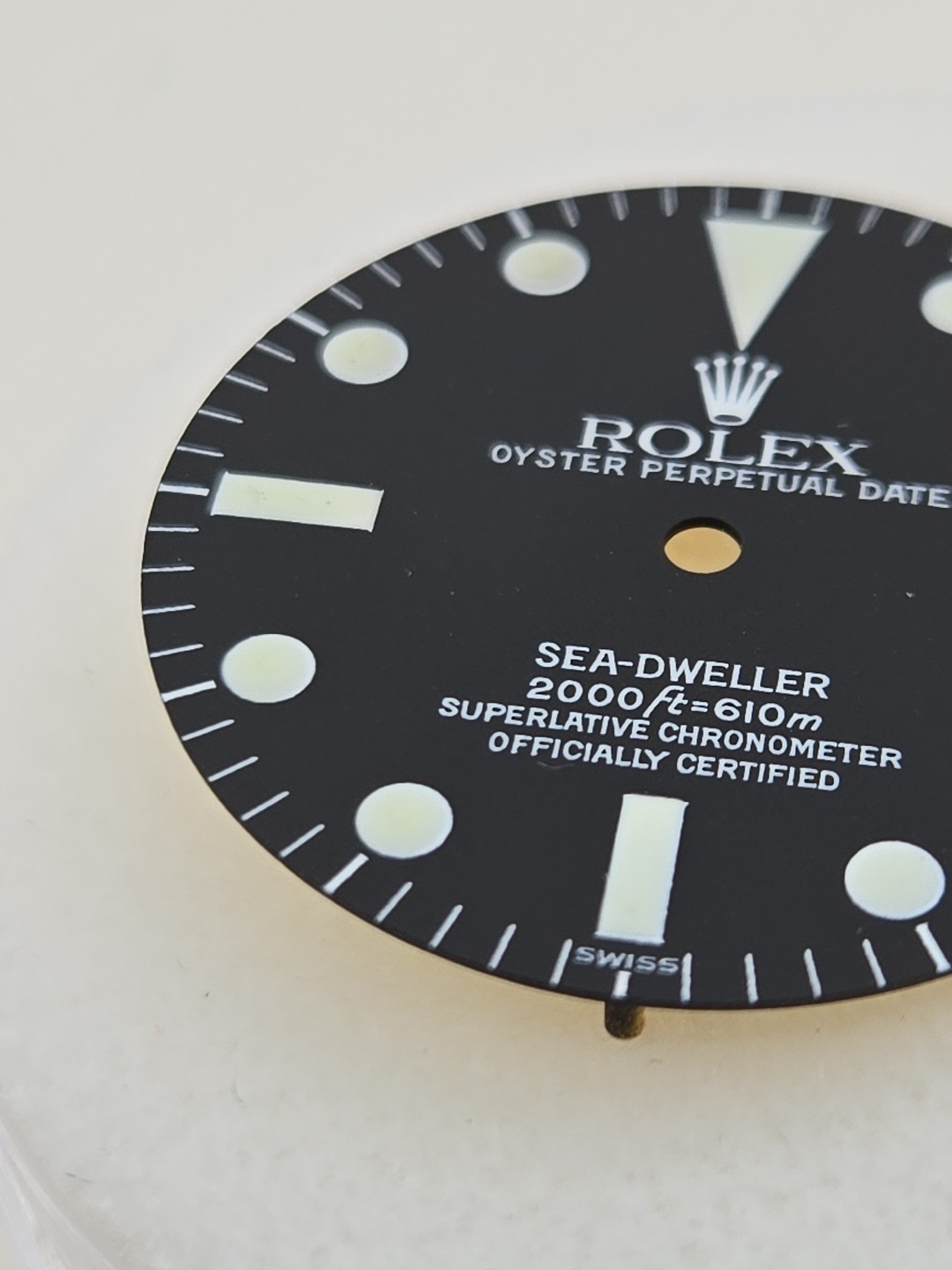 Rolex Dial , Sea Dweller 1665, Service Dial , Green Glow , NOS