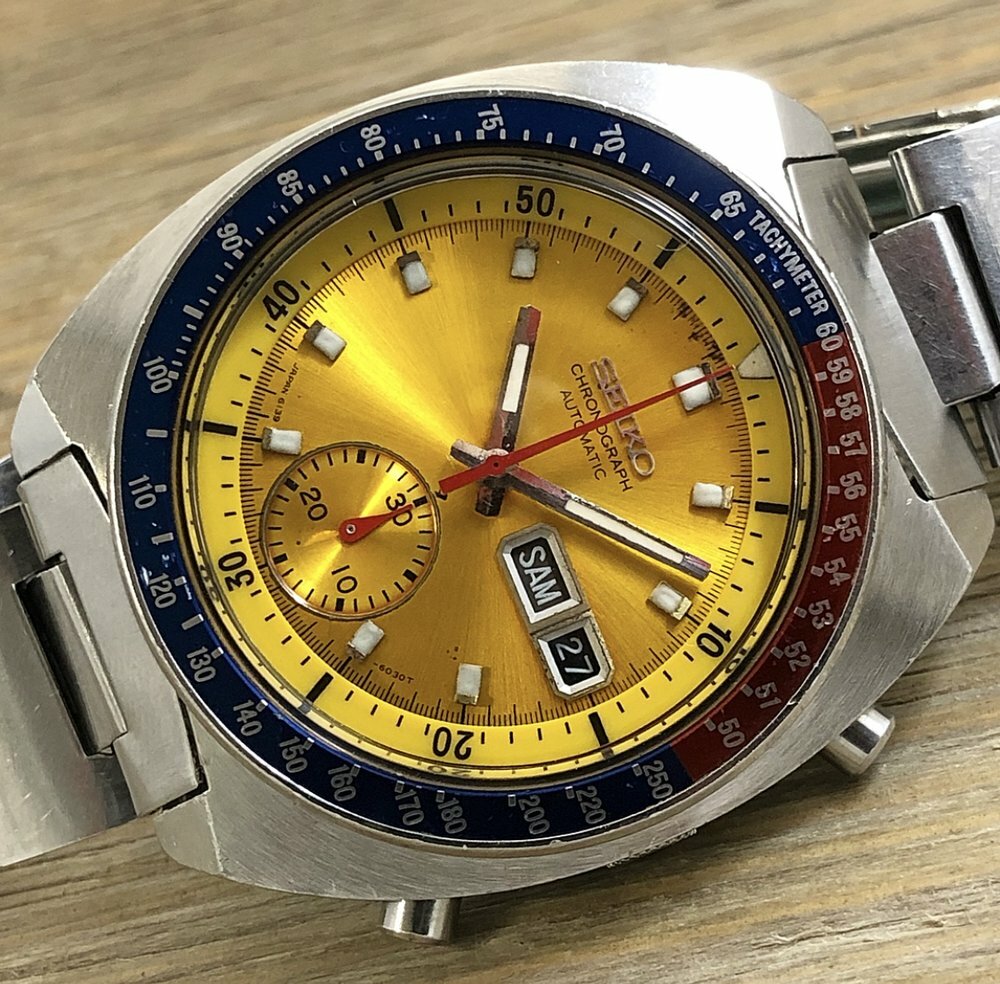NEW SEIKO POGUE HANDS SET 6139-6002/6005/6002/6000 CHRONOGRAPH MEN’S WATCH