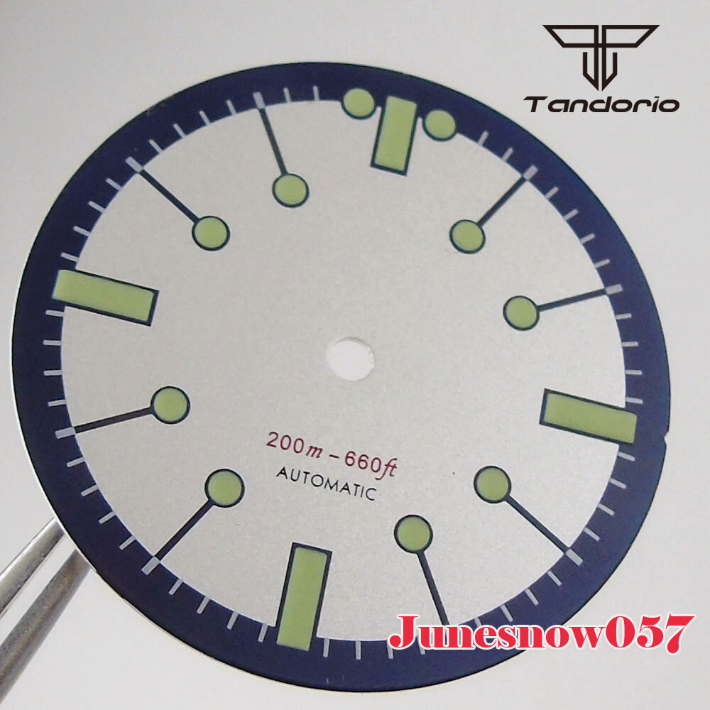 Accessories Part Black/White Watch Case Dial Hand Set Lume Fit NH35 NH36 ETA PT