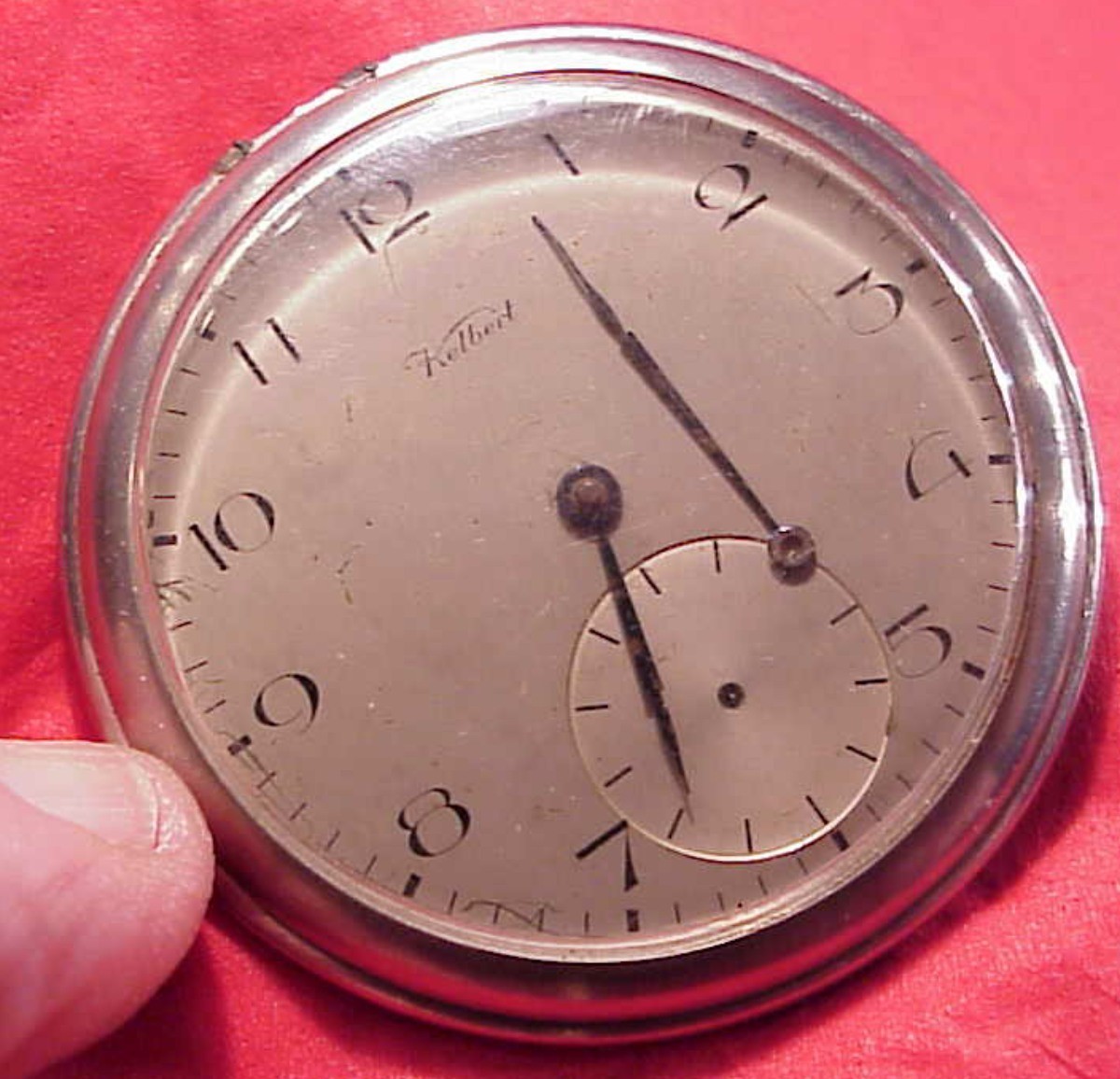 Vintage Kelbert Pocket Watch Parts or Repair MOVEMENT B95 BUSER FRENCA CASED