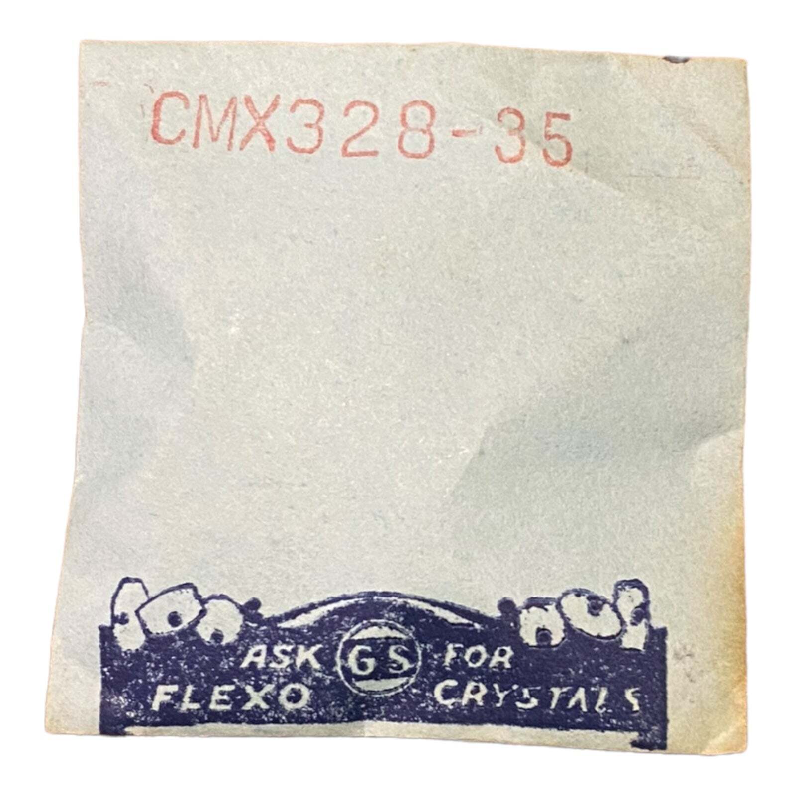 Germanow-Simon Mach (GS) CMX328-35 Watch Crystal NOS Part Flexo