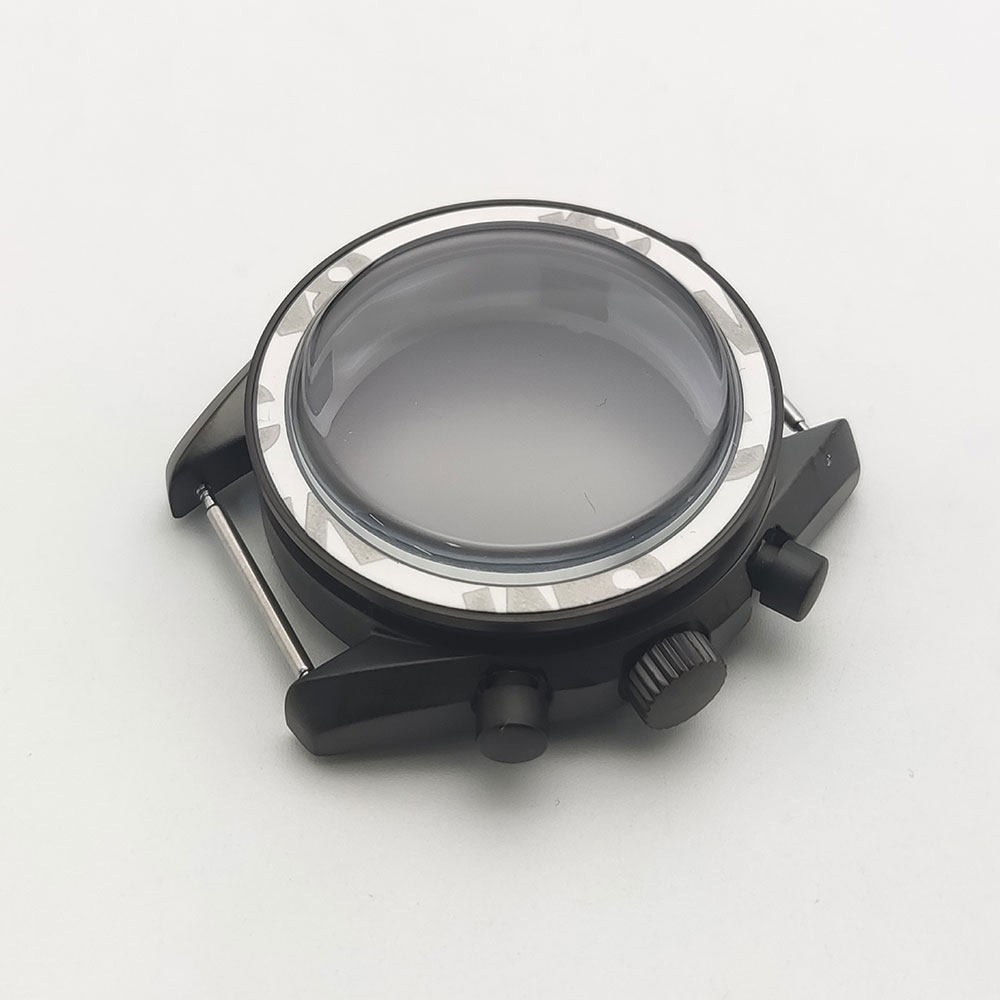40mm Stainless Matte Watch Case+Strap Minerals for VK63 Movement 32.5mm Dial