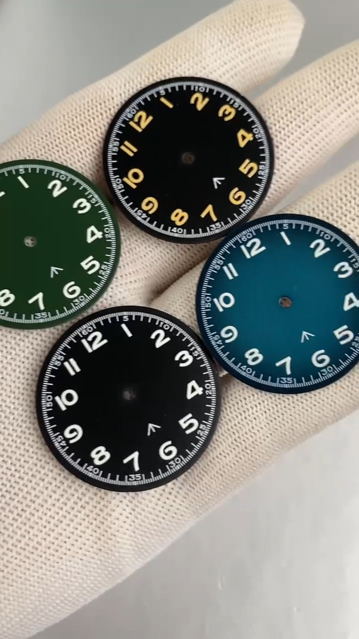 Luminous Green Blue 29mm Watch Dial Face fit NH35 PT5000 VH31 Miyota Dive Watch