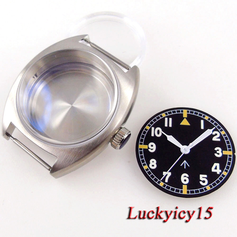 36mm Brushed Double Dome AR Sapphire Crystals 200M Waterproof Diver Watch Case