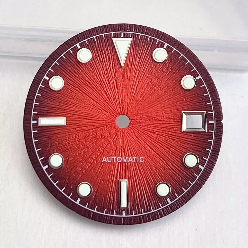 29mm Watch Dial+Hands Green Lume for 2824 PT5000 ST2130 8215 8200 Movement Parts