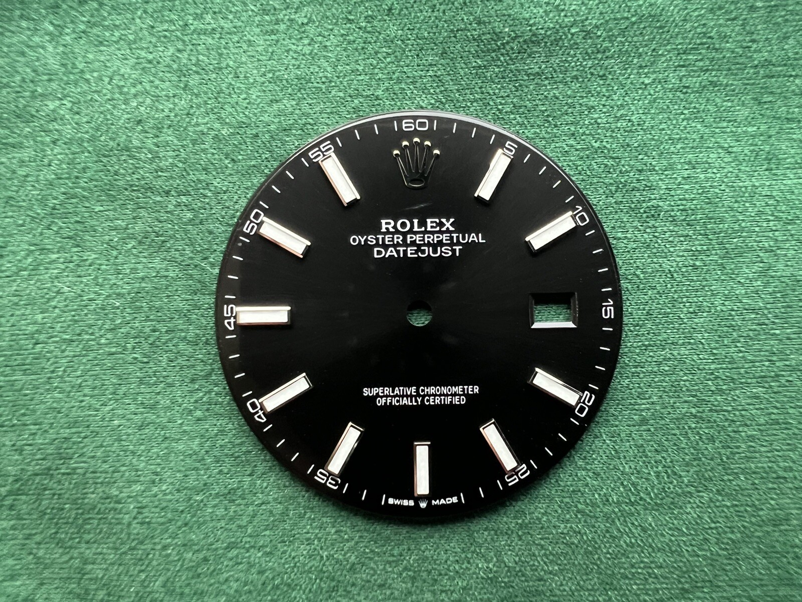 Genuine Rolex Datejust 41mm Chromalight Black Stick Dial 126334 / 126300 -OC#672