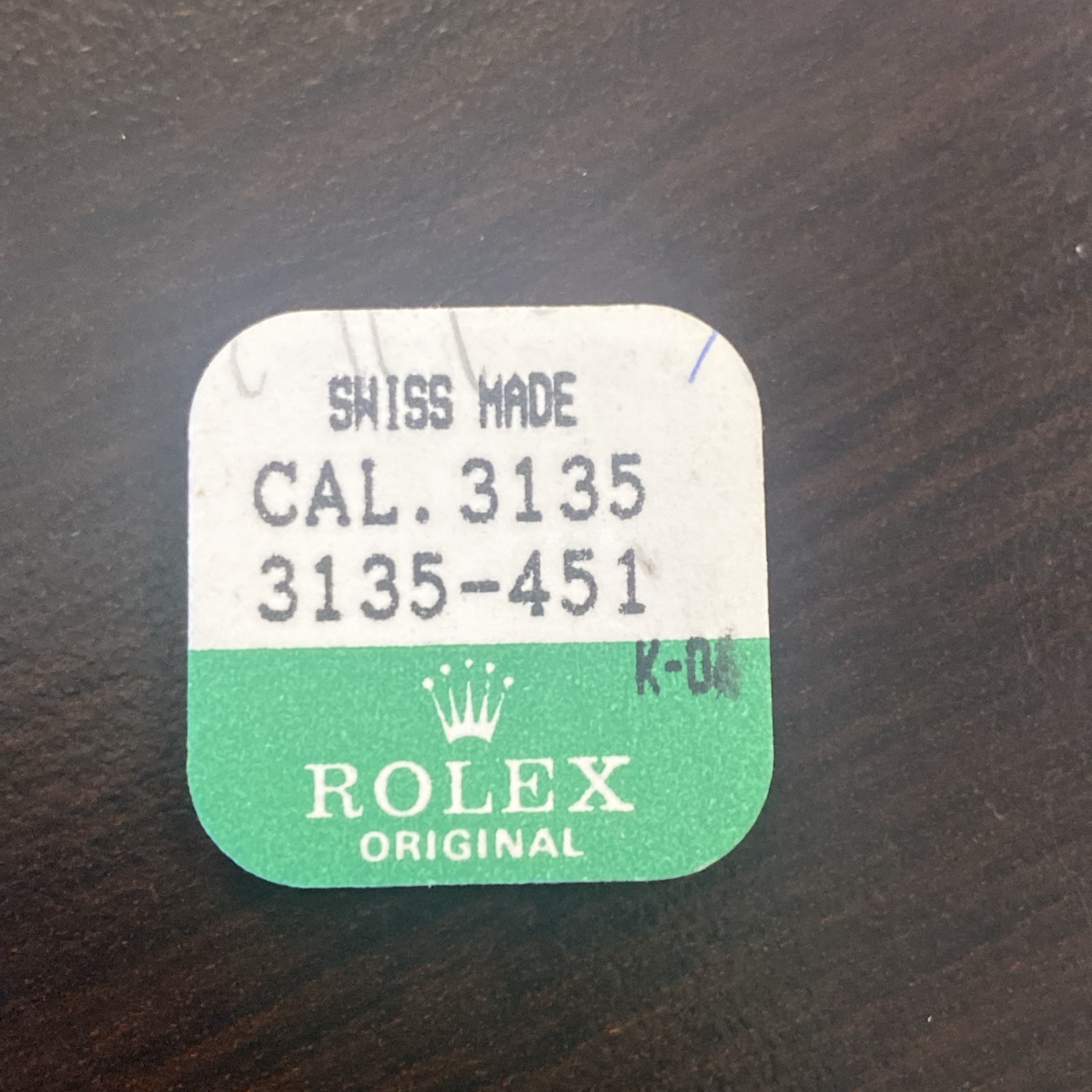 Rolex 3135-451 Stud Support Bridle. Factory Sealed. Genuine New Old Stock