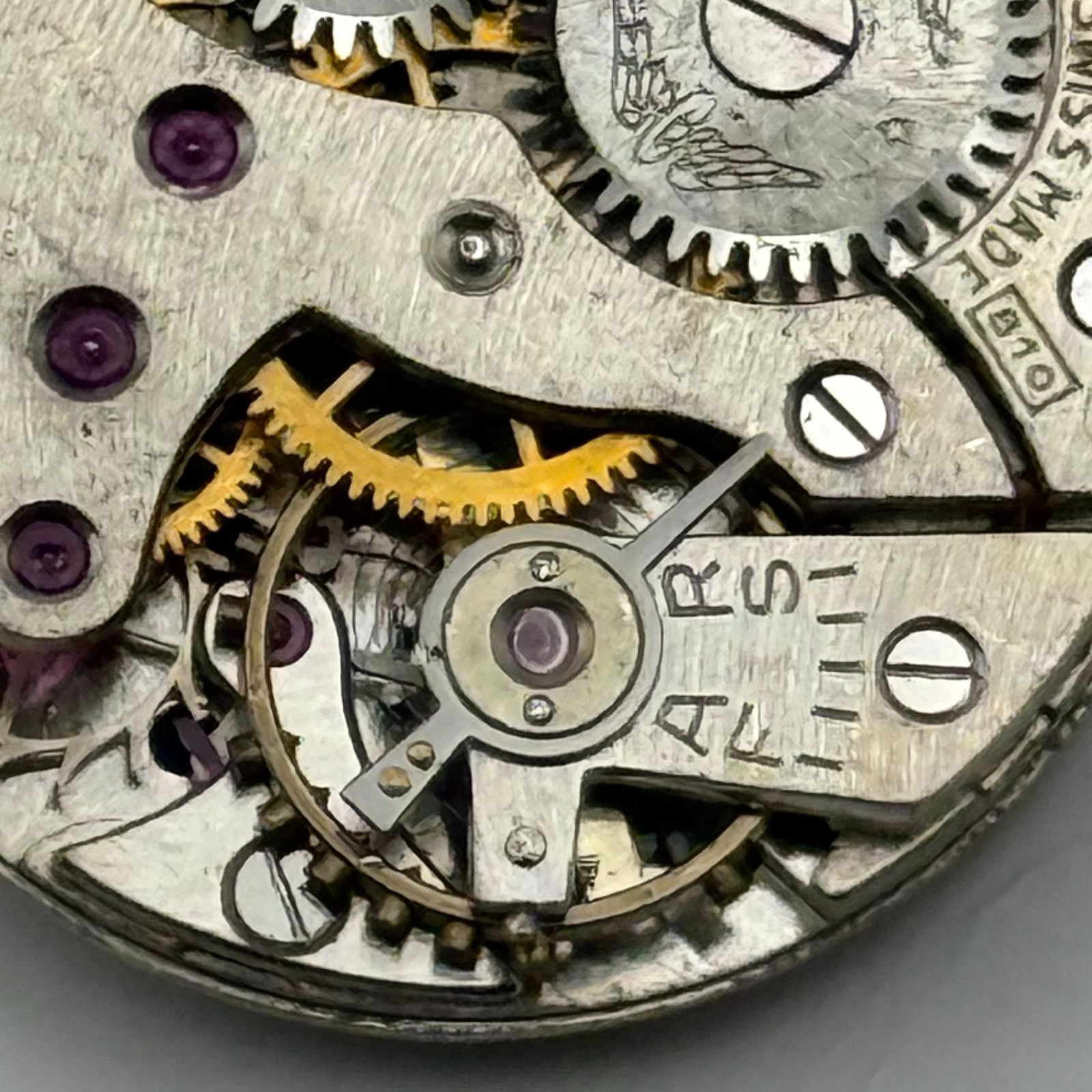 Rotary 810 Watch Movement 15 Jewels Swiss Manual Wind Parts Repair 19.3mm