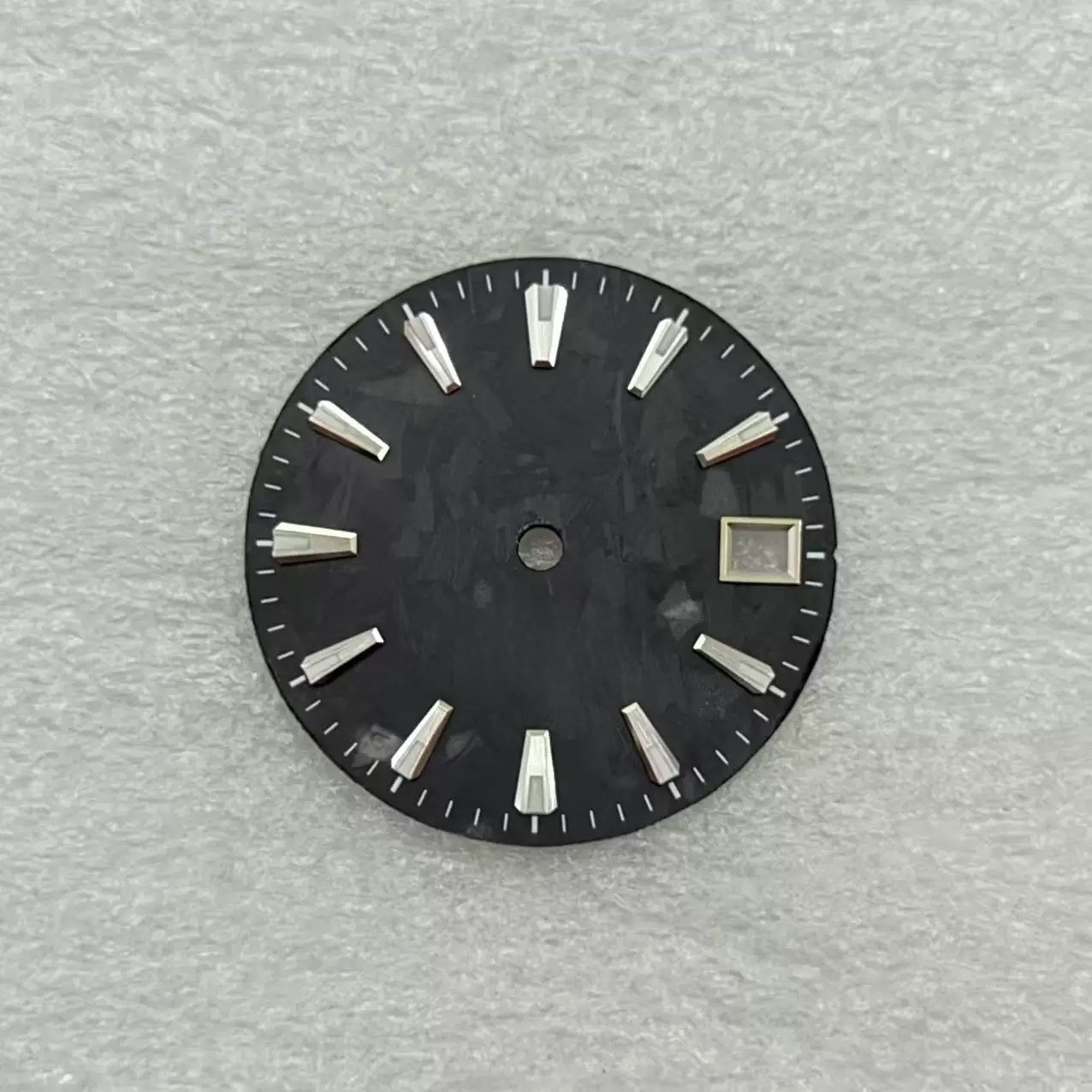 28.5mm Carbon Texture Dial Lume Indices 3H Date Fit Auto Mod Part