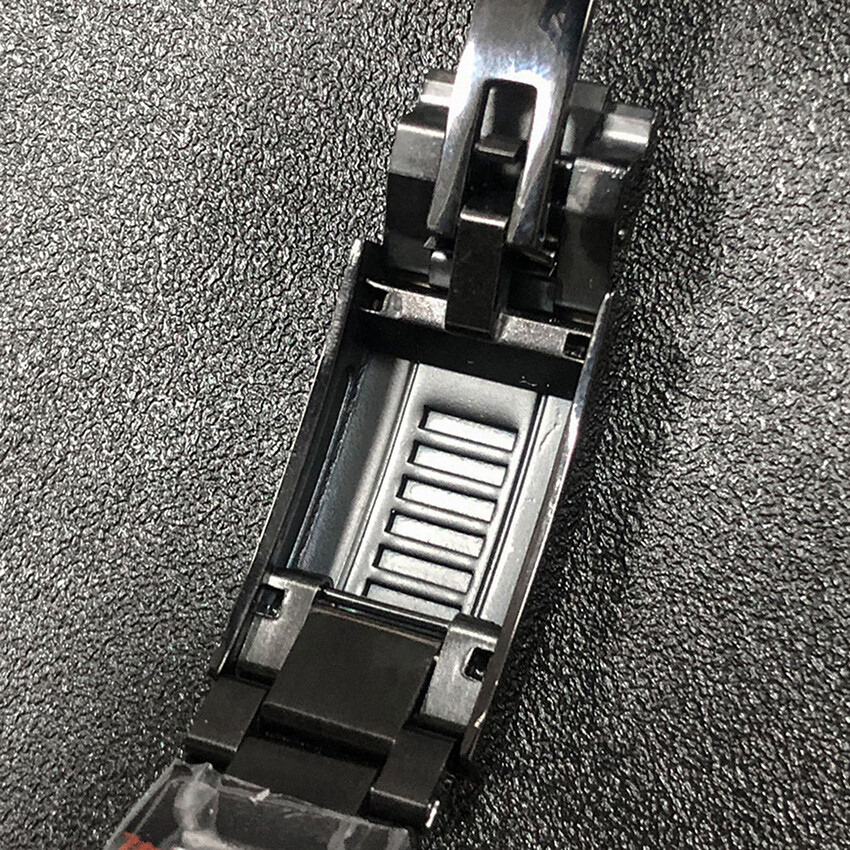 40MM Black Frosted Watch Case + Strap + Bezel Accessories for NH35/NH36 Movement