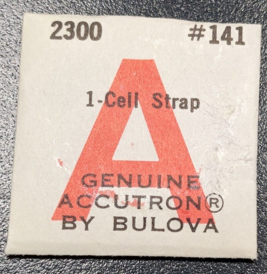 NOS Vintage Genuine Original Bulova Accutron 2300 Cell Strap Part #141