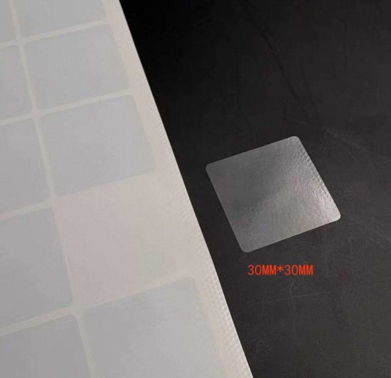 Anti-Scratch Square rectangle PVC Protection Film for Watch Crystal Glass 100pcs