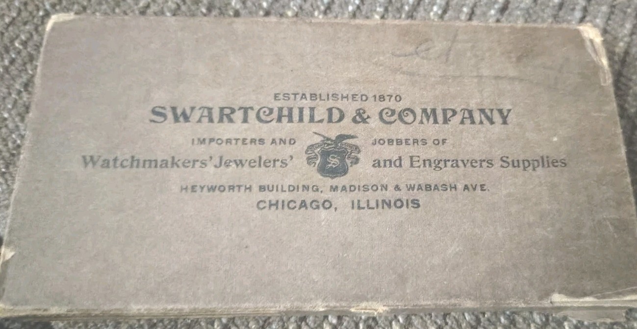 American “Swartchild” 12, 6 & 18 Size Pocket Watch Sleeve Assortment
