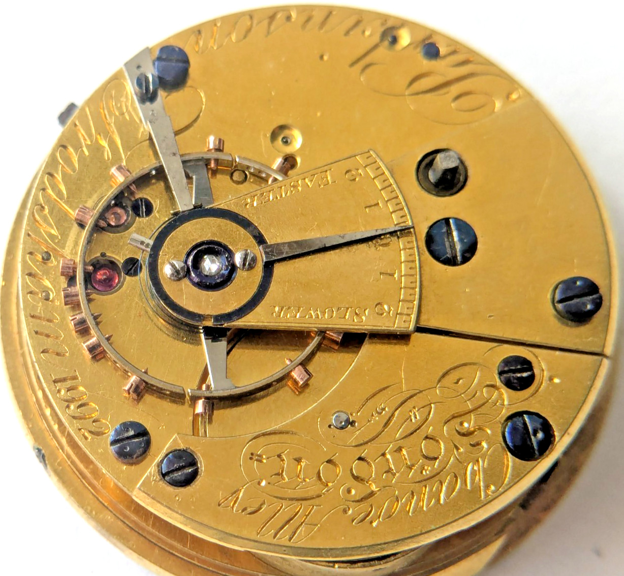 Antique Parkinson & Frodsham Change Alley London Fusee Watch Movement 52