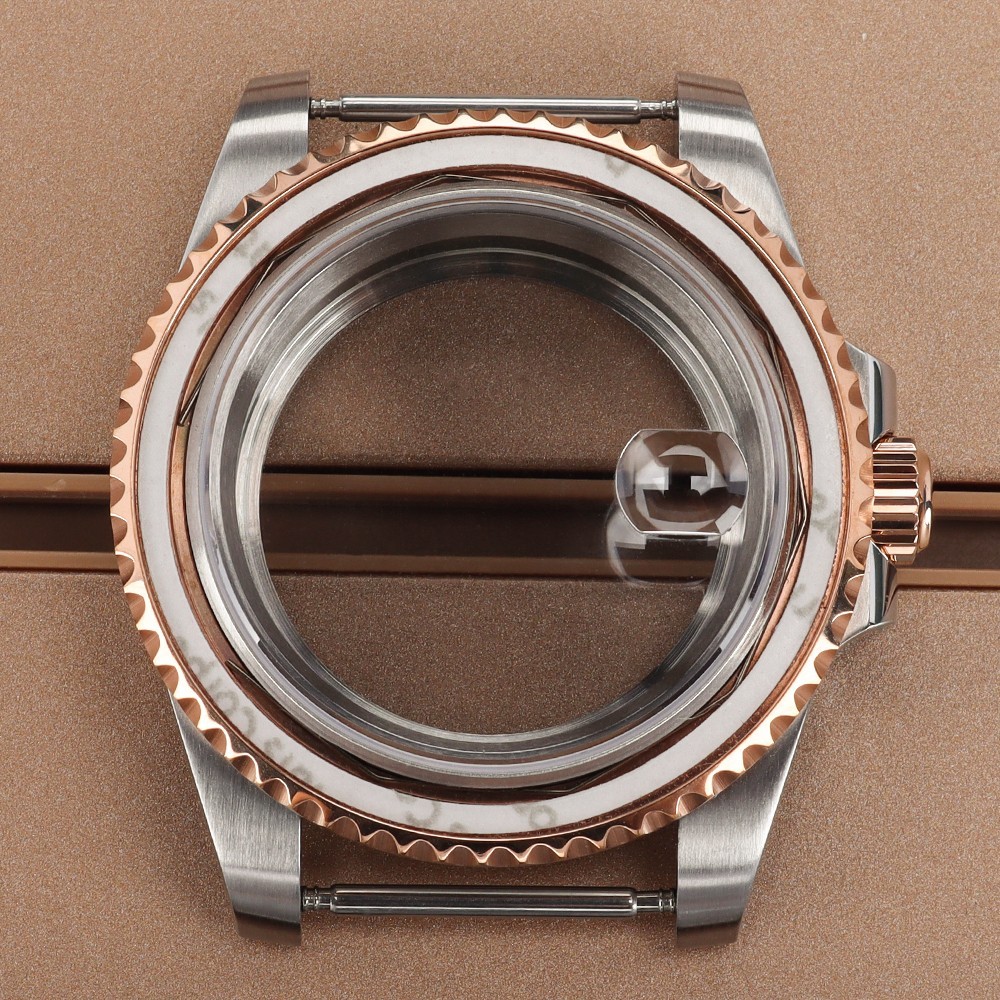 40mm Modify SUB Mods Watch Case Sapphire glass For 28.5mm Dial Seiko NH35 36 38