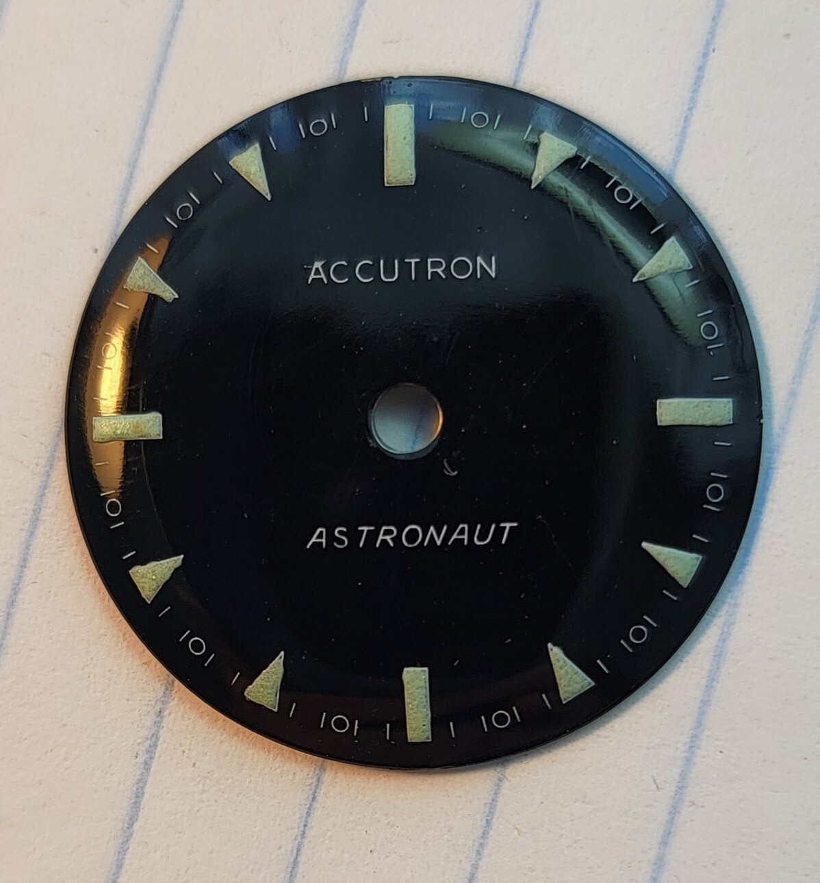 BULOVA ACCUTRON Caliber 214 Mens ASTRONAUT WATCH DIAL 1960s