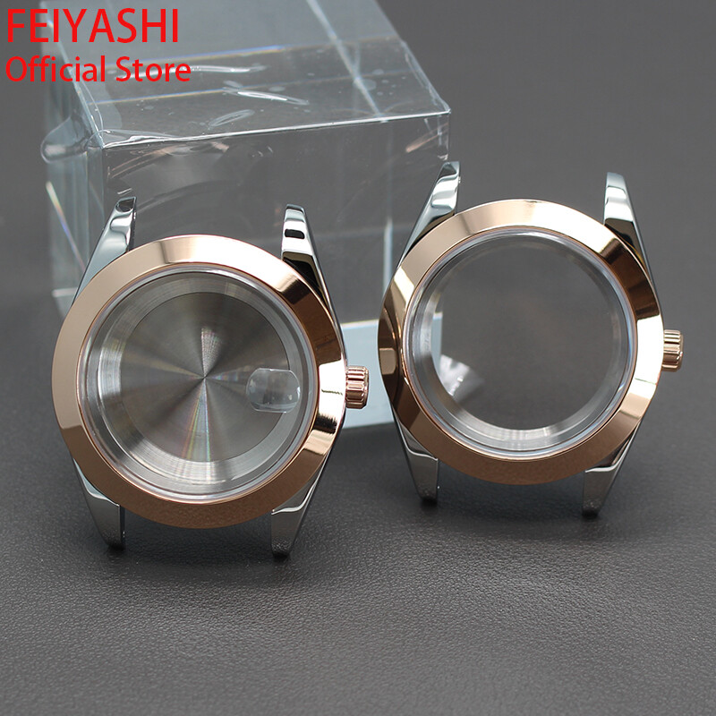 36mm/39mm Explorer Watch Case Exhibition back cover For nh35 8215 Movement 10ATM