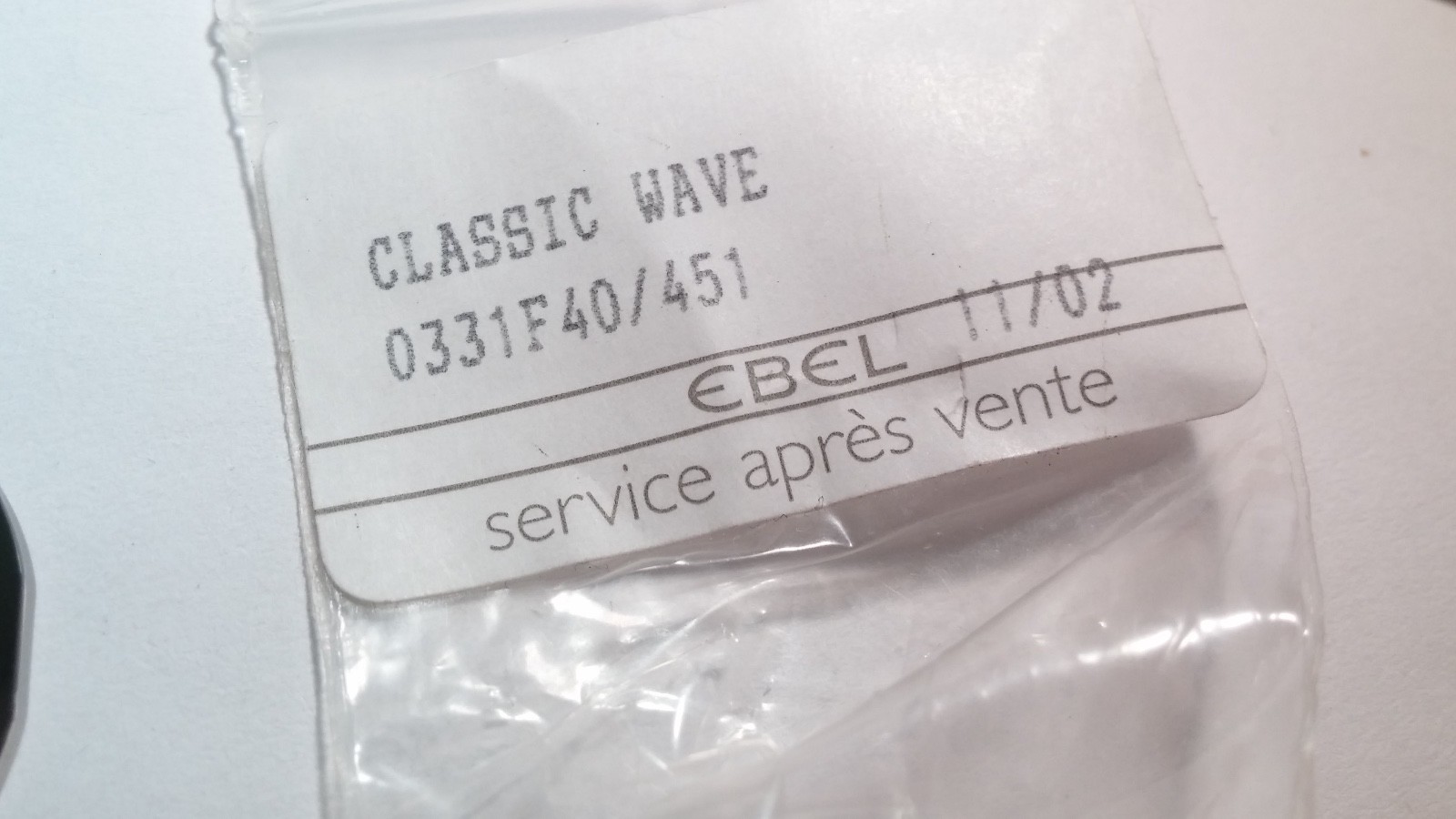 Ebel Classic Wave Crystal part 0331F40/451