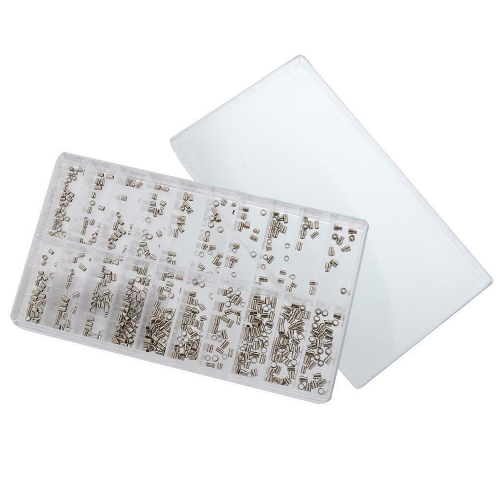 500Pack Mixed Sizes Watch Case Tubes Pipes for Waterproof Crown Assortment Parts