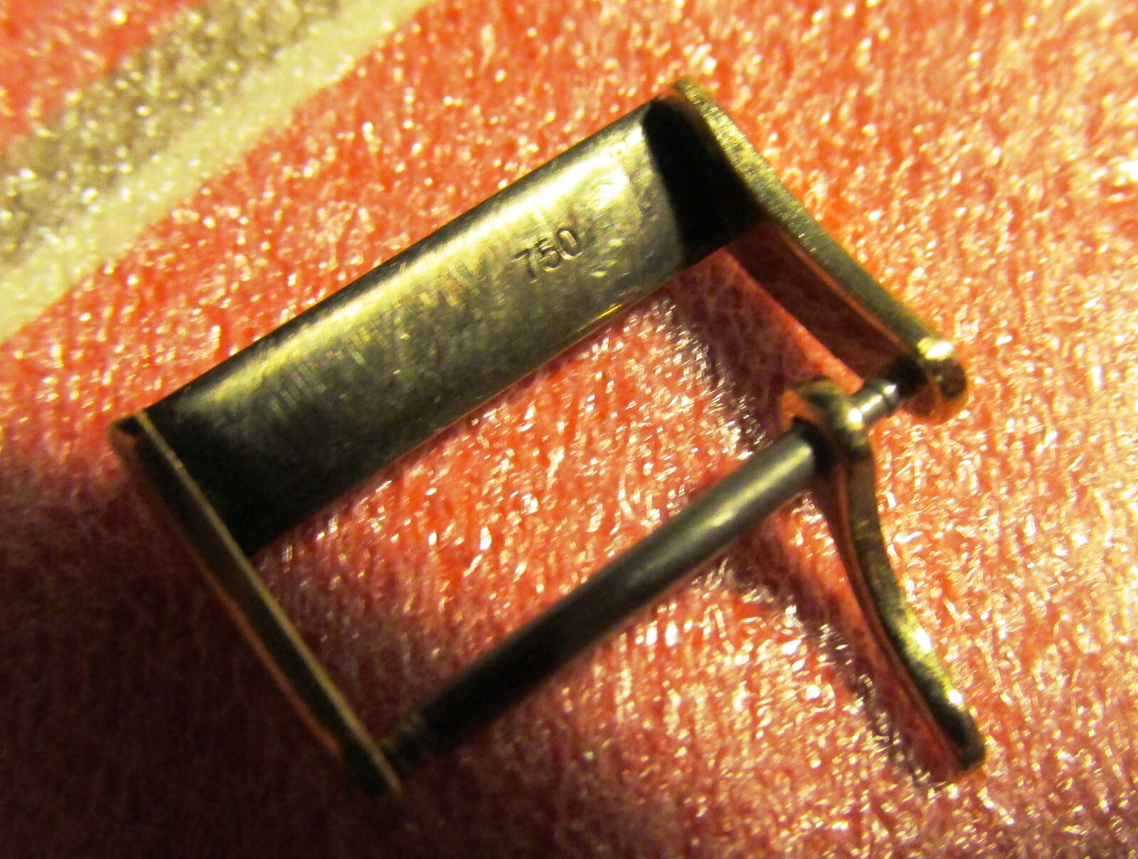 MOVADO – SOLID PINK (ROSE) GOLD 750 – ORIGINAL VINTAGE BUCKLE 14mm – SWISS MADE