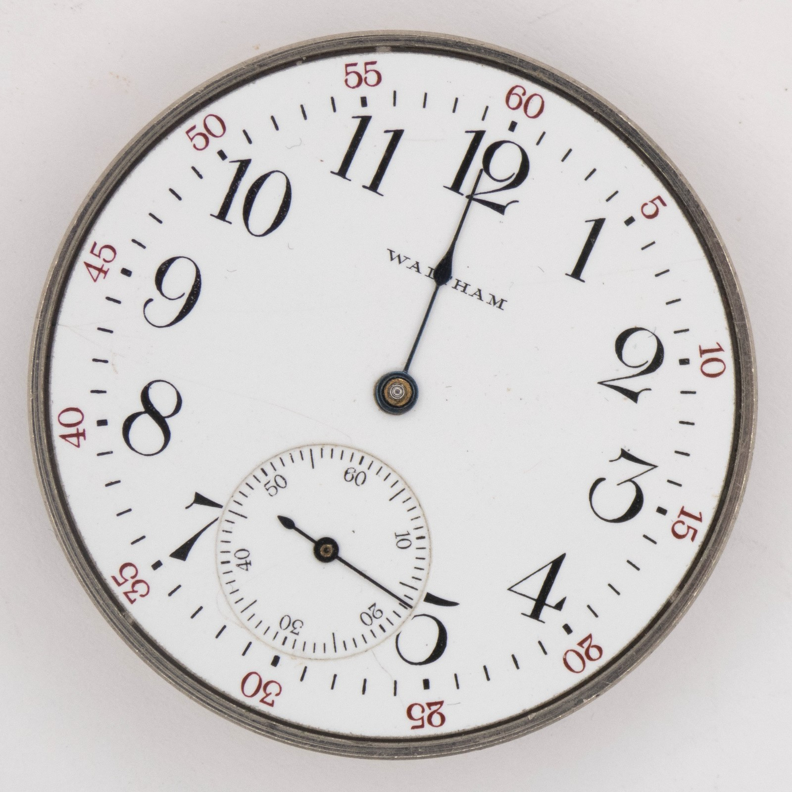Waltham Grade No. 225 12-Size 17-Jewel Antique Pocket Watch Movement, Runs